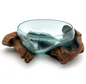 Driftwood Single Bowl Blown Glass