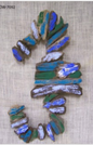 Distressed Painted Driftwood Hanging Seahorse