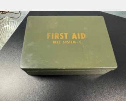 Vintage Bell System First Aid Kit Model C