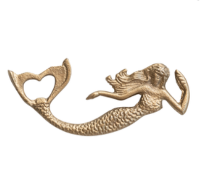Cast Iron Mermaid Shaped Bottle Opener