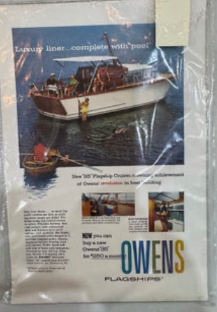 1957 Owens 35 Flagship Cruiser Boat Ad