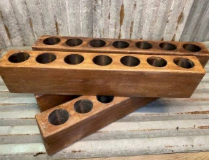 7 Hole Wood Sugar Mold