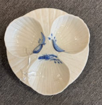 Artland Ocean Blue Seafood Collection 3 Section Relish Dish
