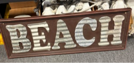 Beach Sign - Vintage