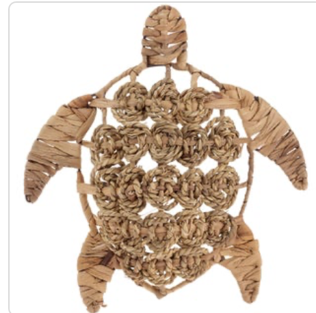 14.75" Swirling Sea Turtle Décor