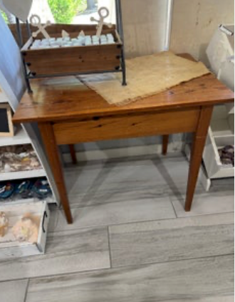 Wood Table - 23" X 43" Vintage