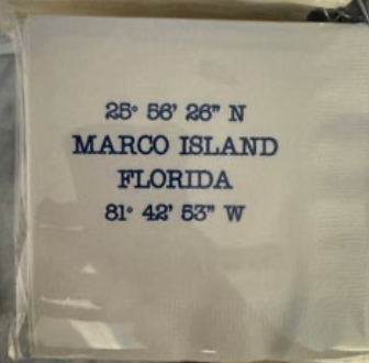 Marco Island Coordinates Napkins, pack of 20 - Dove Gray