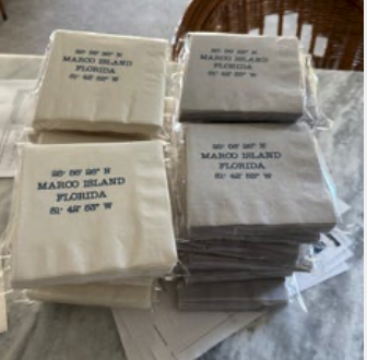 Marco Island Coordinates Napkins, pack of 20 - Dove Gray