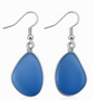Freeform Triangle Earrings - Sapphire