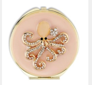 Enamel Octopus Compact Mirror