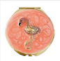 Enamel Flamingo Compact Mirror