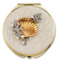 Enamel Seashell Compact Mirror
