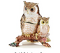 Bejeweled Owl & Baby Box - Large