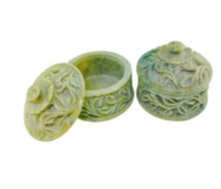 Carved Soapstone Box