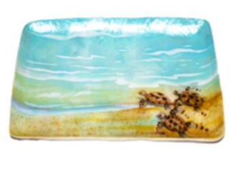Sea Turtle Capiz Tray