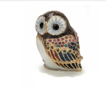 Bejeweled Owl Box - Medium