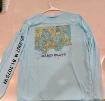 Shore Goods - Marco Island w/ Coordinates Shirt - Aqua