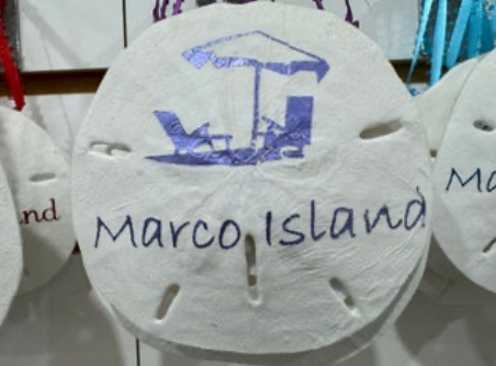 Sand Dollar Beach Chair & Umbrella Ornament