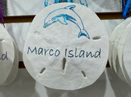 Sand Dollar Dolphin Ornament