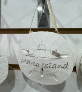 Sand Dollar Sand Castle Ornament
