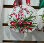 Sand Dollar Candy Cane & Wreath Christmas Ornament
