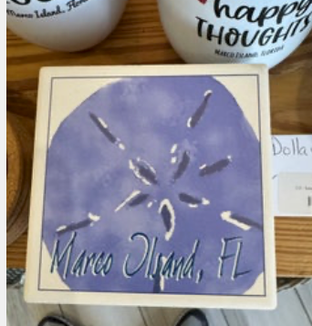 Sand Dollar Coaster – Marco Island Souvenir