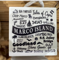 Marco Island Word Cloud Coaster