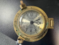 Ship's Time Nautical Clock Brass with Opening Porthole - Vintage